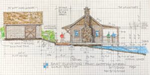 Tuck's Cabin is intended to be a quiet retreat for club members. (Rendering/Joel Newman)