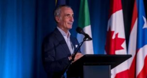 Company officials, including Chairman Sergio Iasi, celebrated the opening of Maccaferri’s new North American manufacturing facility in Fort Lawn. (Photo/Maccaferri)