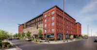 Subtext and PGIM plan to develop a seven-story, 221-unit mixed-use apartment community in Columbia's Vista district near the University of South Carolina. (Rendering/ESG Architecture & Design)