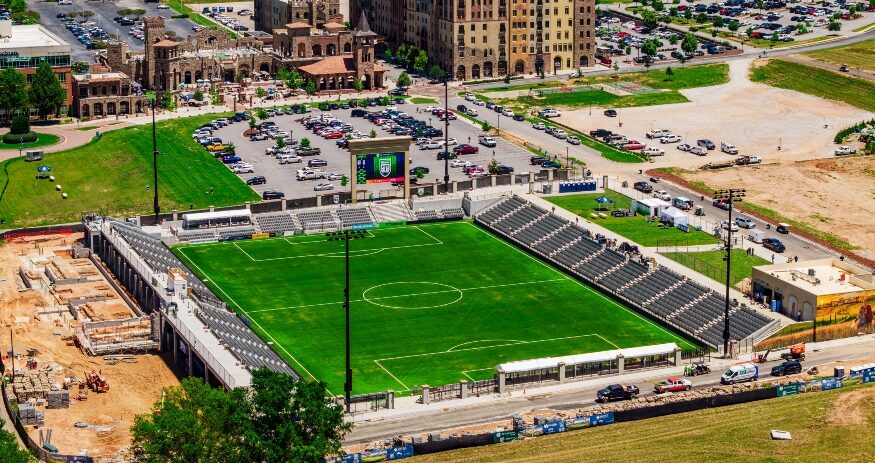 GE Vernova Park will welcome fans for a free USA vs Türkiye watch party, offering a first look at the new professional soccer stadium in Mauldin. (Photo/GhostBrands)