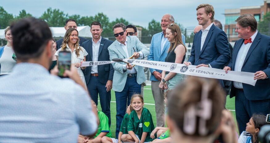 GE Vernova Park at Bridgeway Station in Mauldin officially opens as the permanent home of the Greenville Triumph and Greenville Liberty soccer clubs. (Photo/Greenville Pro Soccer)