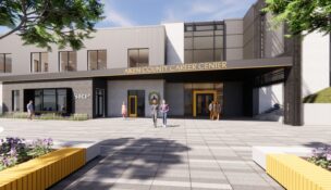 The latest Under Construction roundup showcases commercial development projects across South Carolina, including schools, industrial facilities and mixed-use developments. The Aiken County Career & Technology Center is taking shape in Warrenville. (Rendering/Goodwyn Mills Cawood)