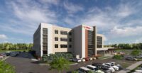 Rendering of Prisma Health's planned $180 million Fountain Inn Medical Park, a 50-acre health care campus that will expand specialty and outpatient services in southern Greenville County. (Rendering/Prisma Health)