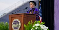 Furman University President Elizabeth Davis will retire in 2027 after leading the Greenville institution for 12 years and overseeing its bicentennial celebration and record fundraising campaign. (Photo/Furman University)