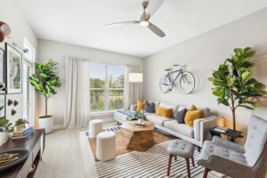 The model home at the Lofts in Downtown Nexton is open to interested home shoppers. (Photo/Kevin Ruck)