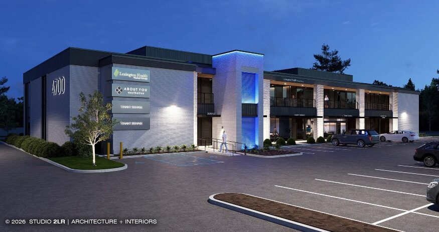 Trinity Partners has sold 4700 Forest Drive in Columbia’s Forest Acres district. The 22,000-square-foot building is slated for renovations. (Rendering/Studio 2LR)