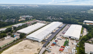 North Rhett Center in Hanahan includes 516,000 square feet across two industrial buildings, with 318,926 square feet currently available for lease. (Photo/CBRE)
