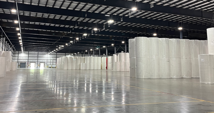 Barnwell Tissue Solutions is reopening and upgrading a 300,000-square-foot tissue mill at 285 Midfield Road that closed in 2023. (Photo/Barnwell Tissue Solutions)