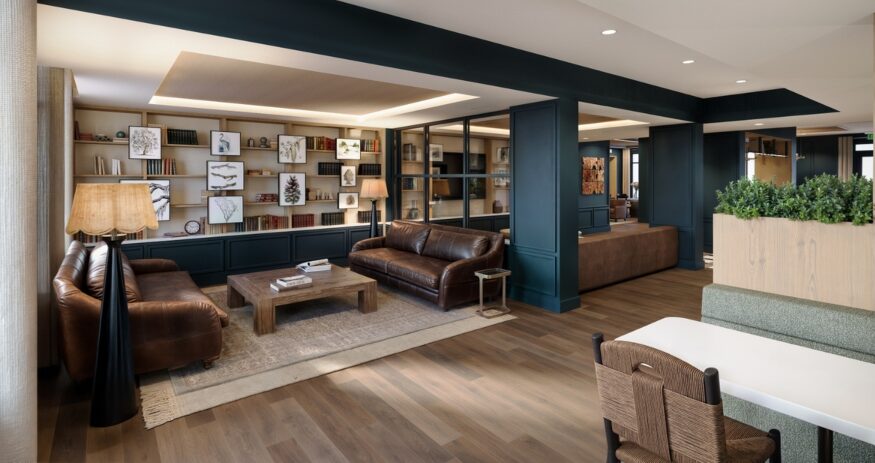 Developers say the modern apartment interiors at Hutchinson Apartments were designed to have contemporary finishes and an open, comfortable living space. (Rendering/Middleburg Communities)