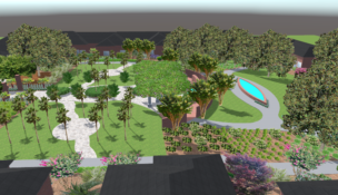 Construction continues across South Carolina on commercial projects ranging from industrial and mixed-use developments to government facilities and retirement community improvements. Projects include Palm Court Renewal pictured above. (Rendering/Louise Goodwin)