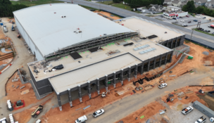 Construction continues on the Prisma Health Performance Center at 1529 S. Highway 14 in Greer. The facility is expected to open in early 2027. (Photo/City of Greer)