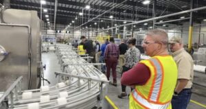 Cascades welcomes an OpExChange tour in 2023 at a time when the plant had overcome COVID-related challenges. (Photo/OpExChange)